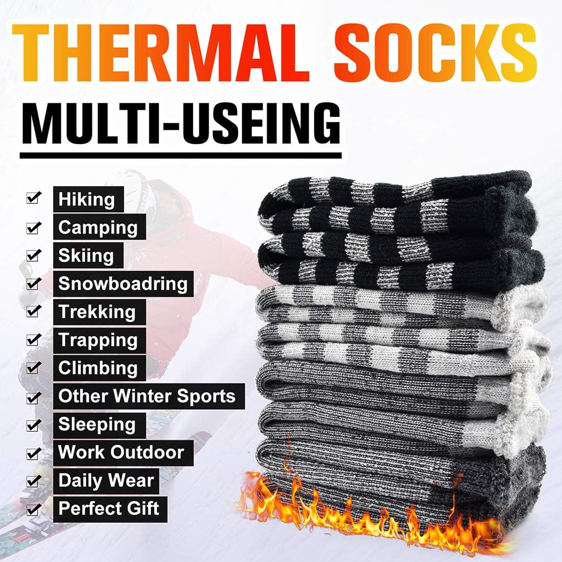 Thermal Socks for Men & Women for Winter